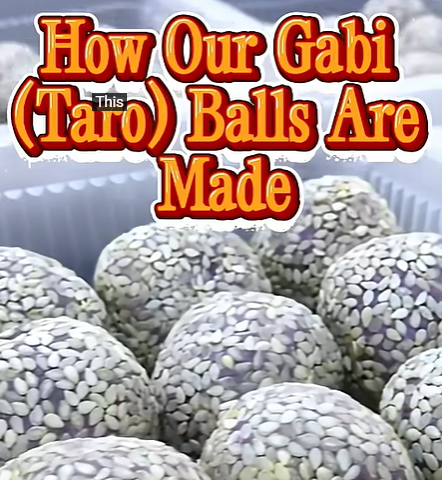 How Our Gabi (Taro) Balls Are Made