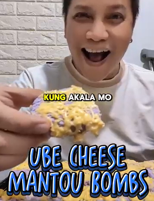 Ube Cheese Mantou Bombs