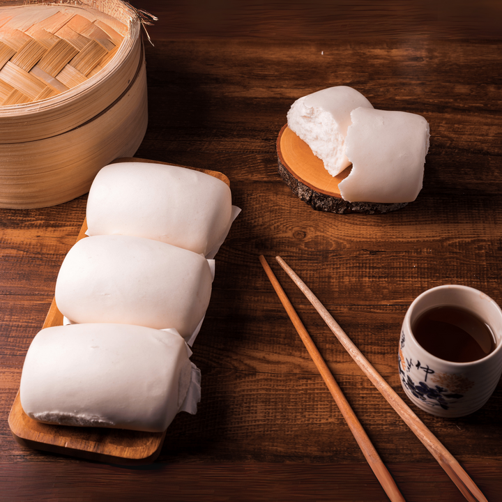 WHOLESALE Ya Chou Mantou Steamed Buns - Cream (Large, 10 pcs)