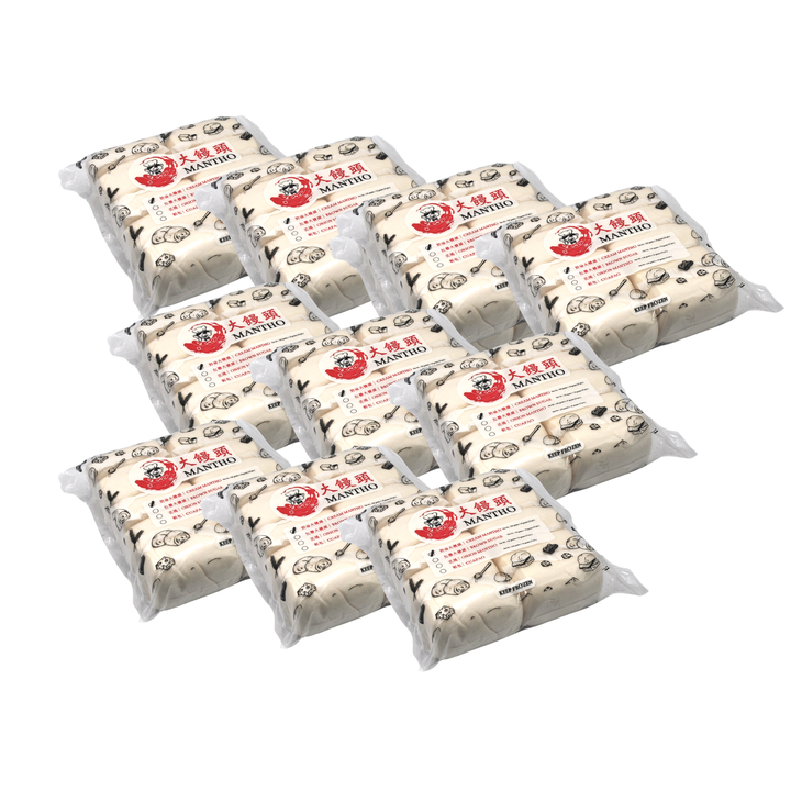 WHOLESALE Ya Chou Mantou Steamed Buns - Cream (Large, 10 pcs)