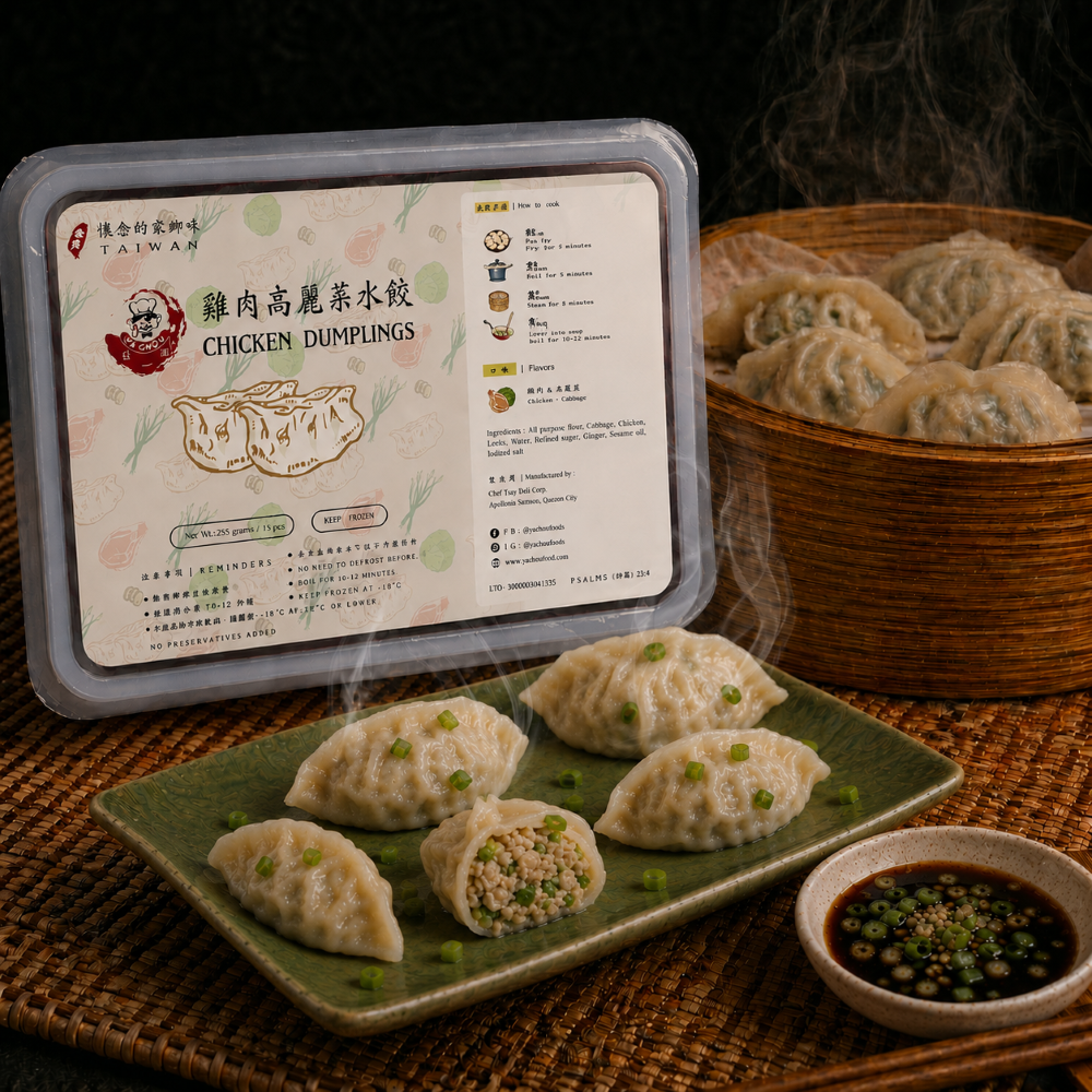 Ya Chou Fresh Dumplings - Chicken w/ cabbage