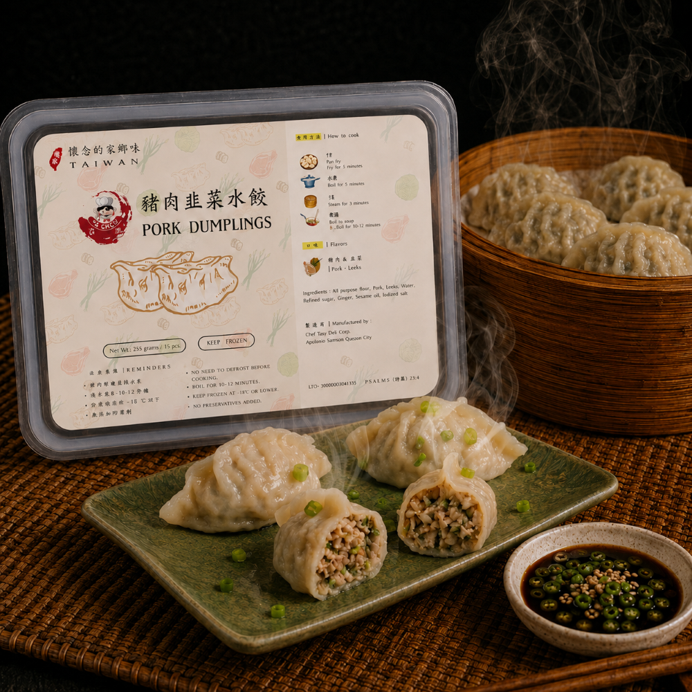 Ya Chou Fresh Dumplings - Pork w/ leeks