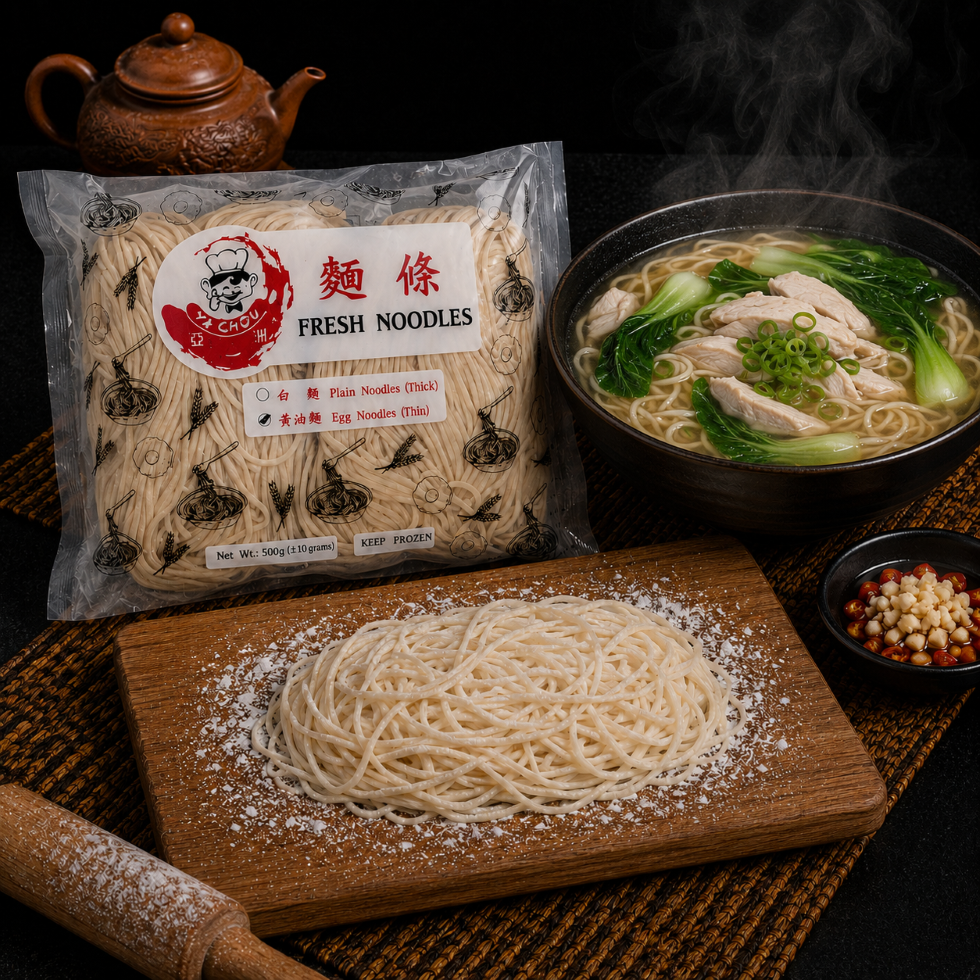 Ya Chou Fresh Noodles - Thin (500g)