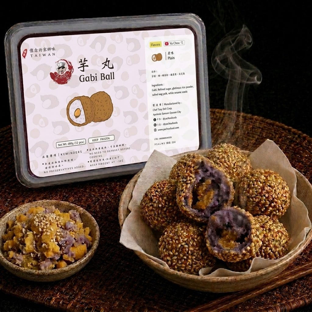 Ya Chou Gabi Taro Ball w/ Salted Egg Yolk (12pcs)