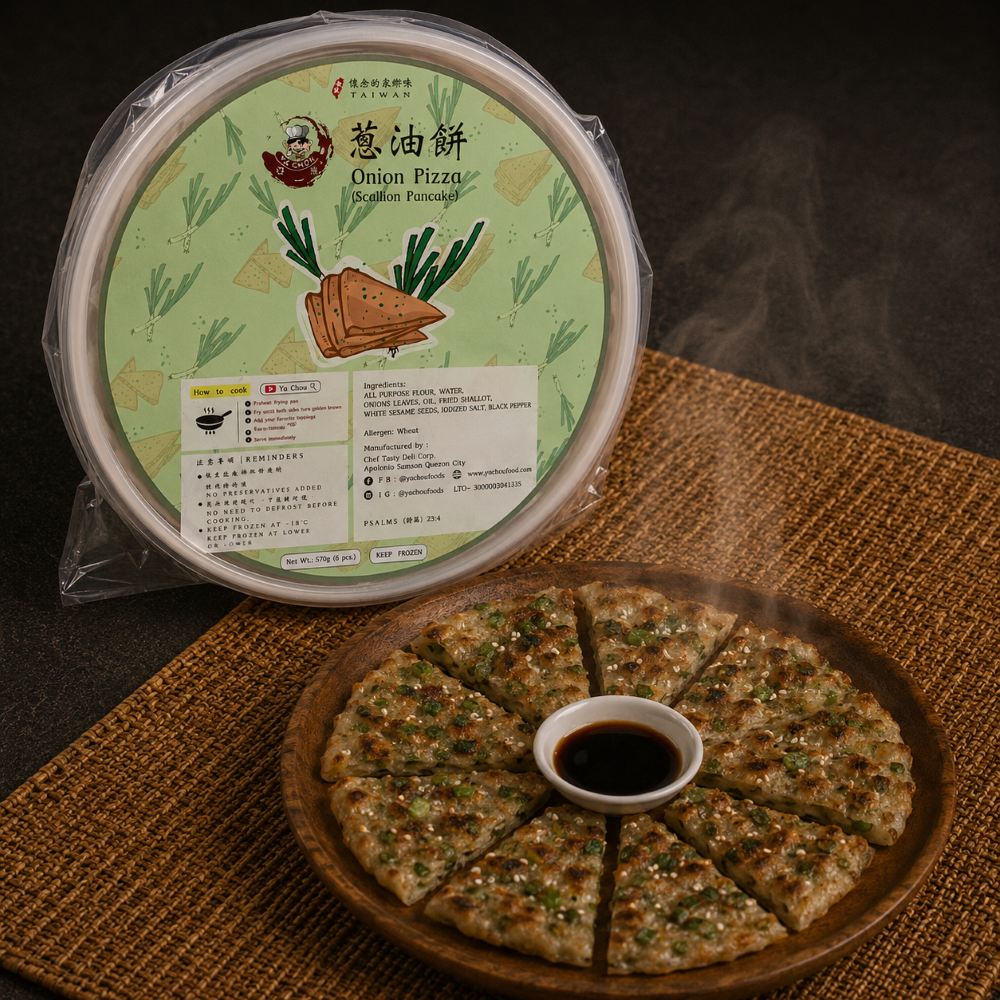 Ya Chou Scallion Pancake Onion Pizza (6pcs)